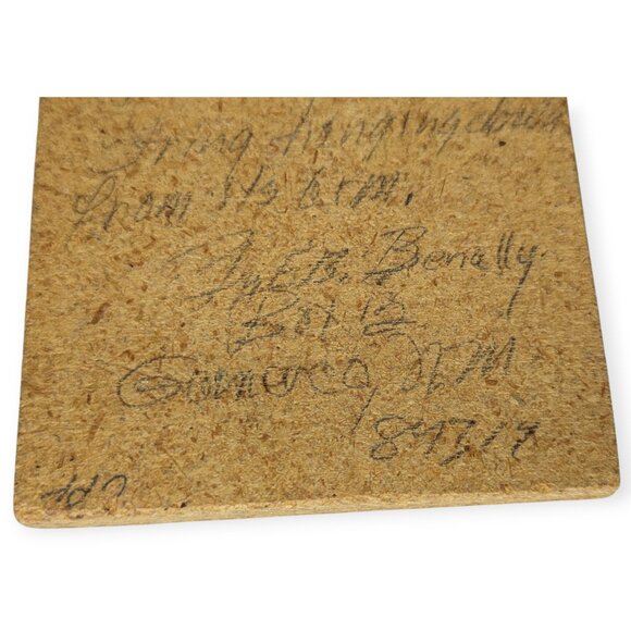 Native American Sand Art Painting "Healing God" Signed 3" x 6" New Mexico - Picture 10 of 14